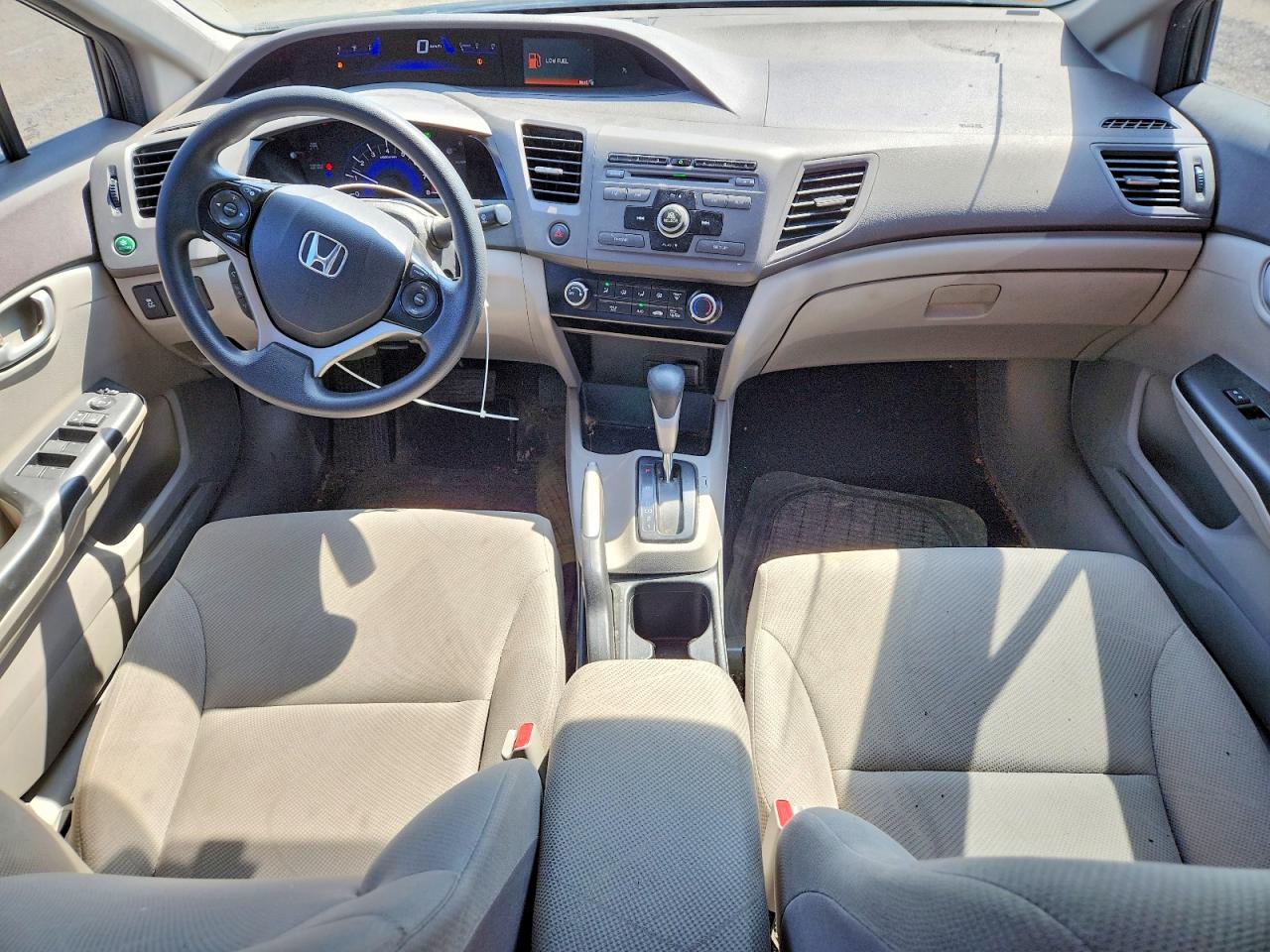 2012 Honda Civic Lx Gray vin: 2HGFB2F43CH047194