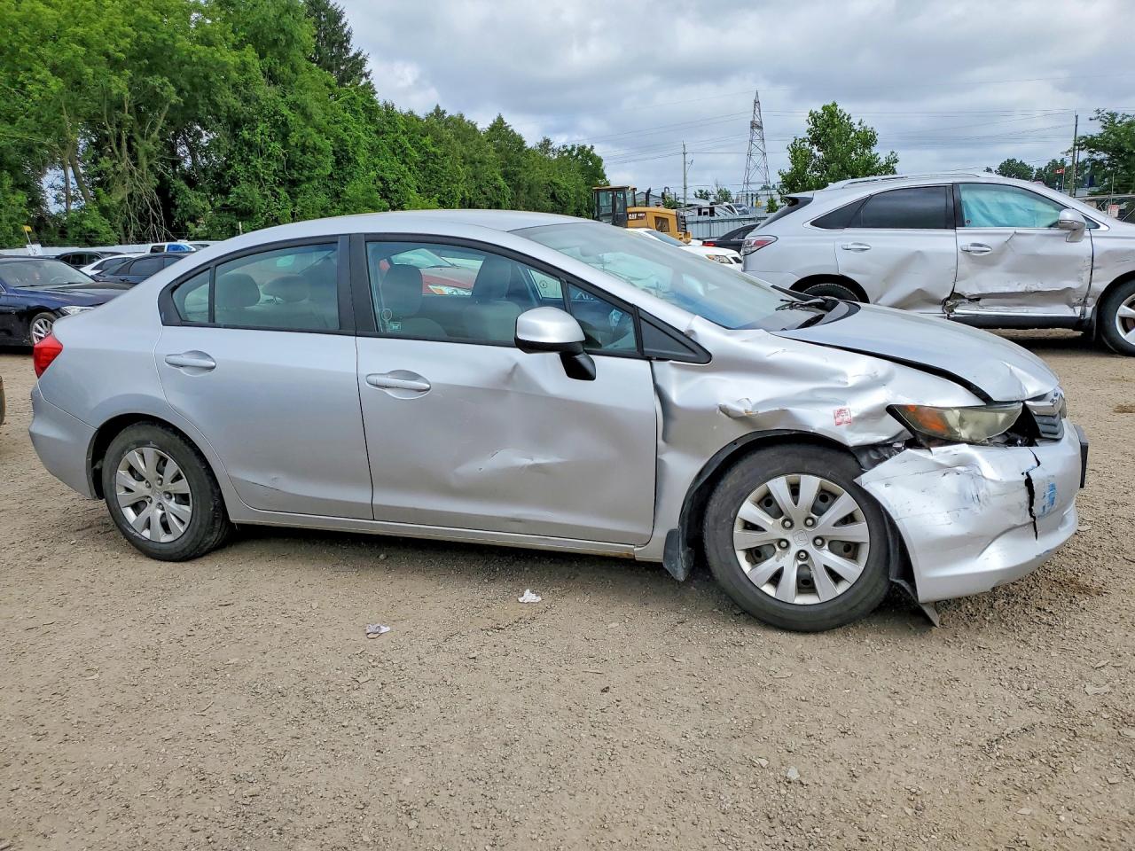 2012 Honda Civic Серебряный vin: 2HGFB2F43CH100234