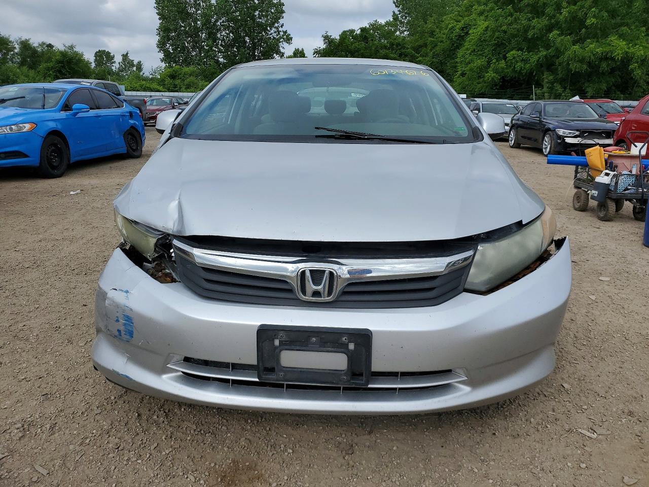 2012 Honda Civic Серебряный vin: 2HGFB2F43CH100234