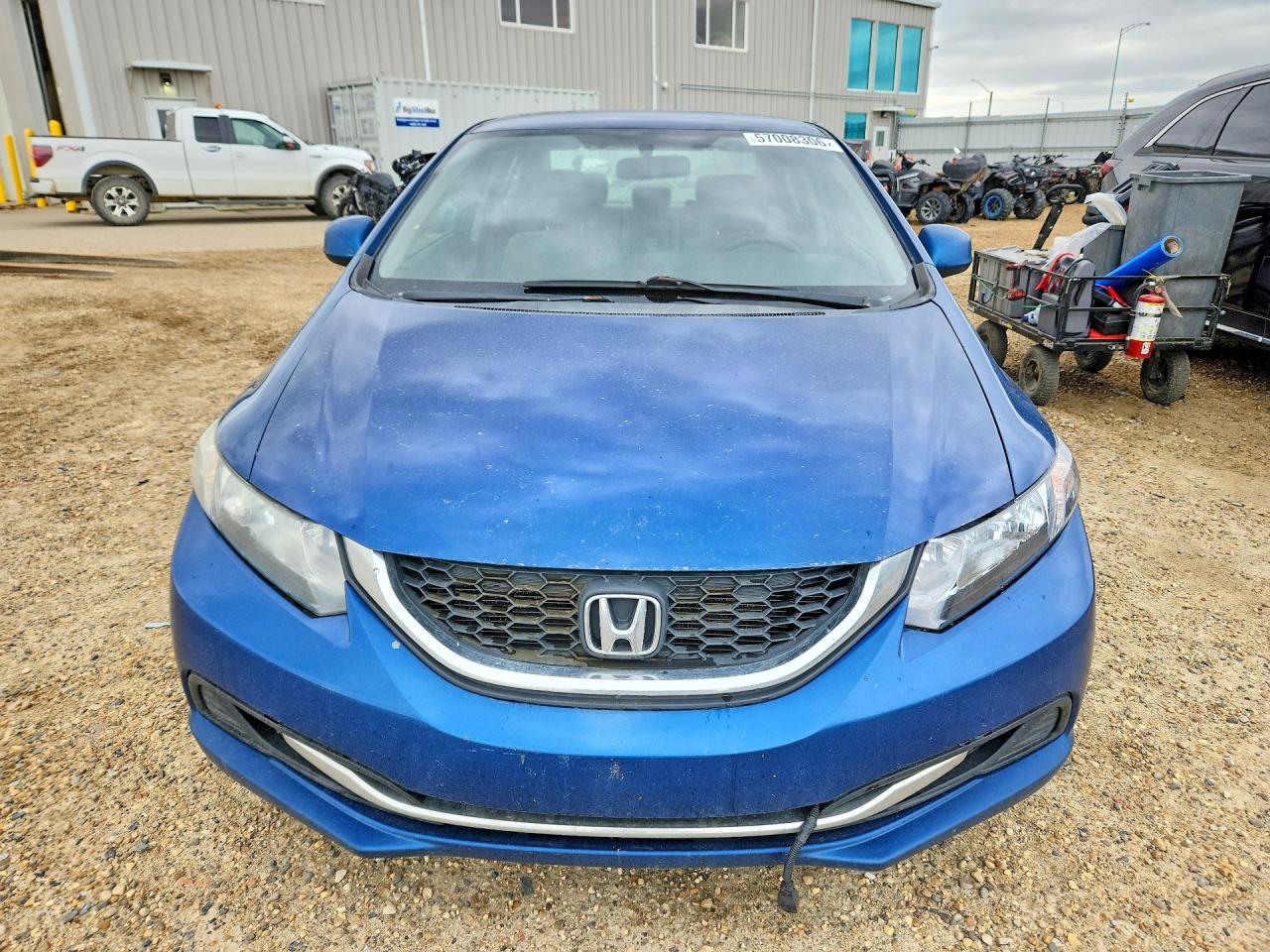 2013 Honda Civic Lx Blue vin: 2HGFB2F43DH004752