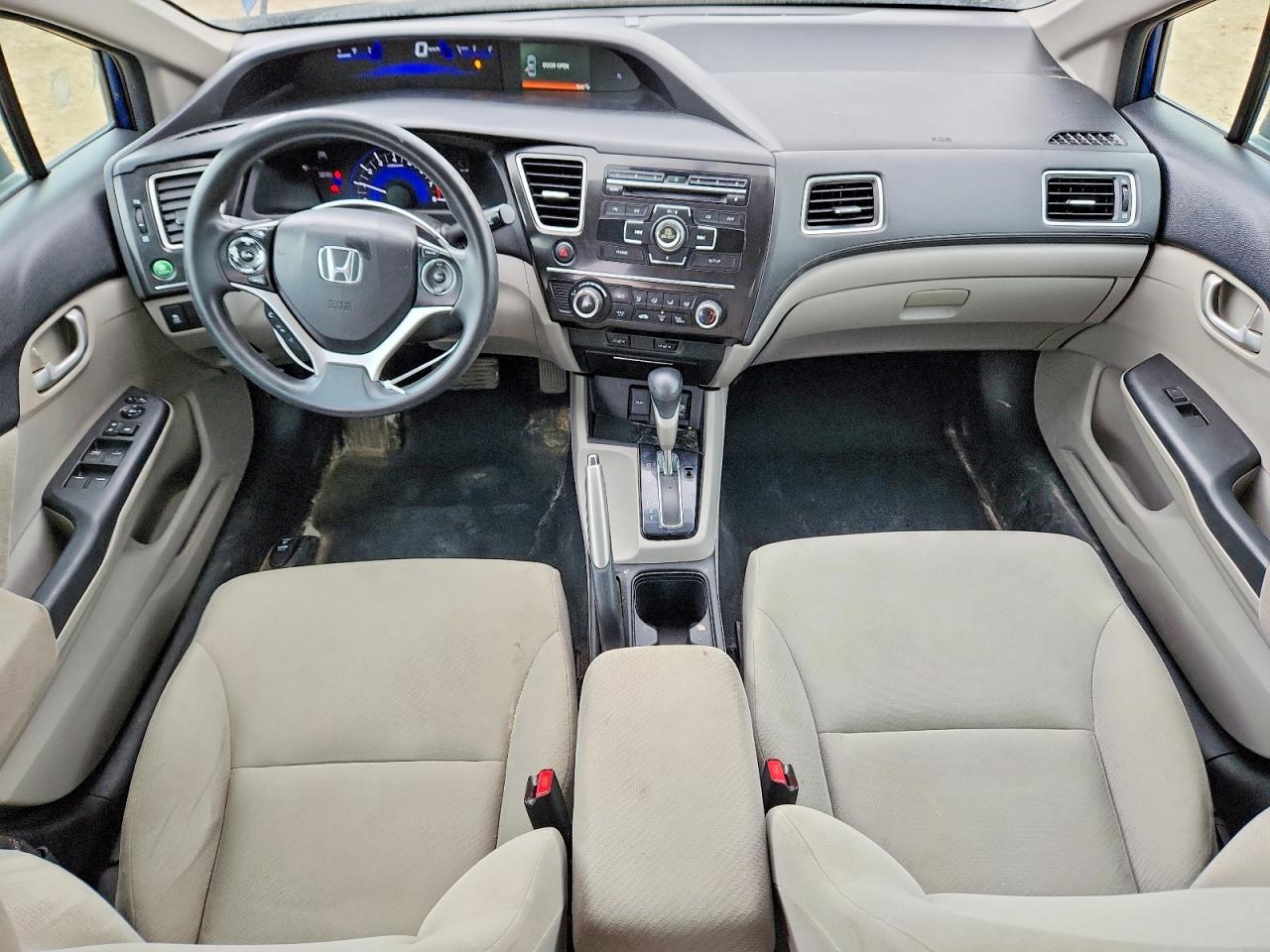2013 Honda Civic Lx Blue vin: 2HGFB2F43DH004752