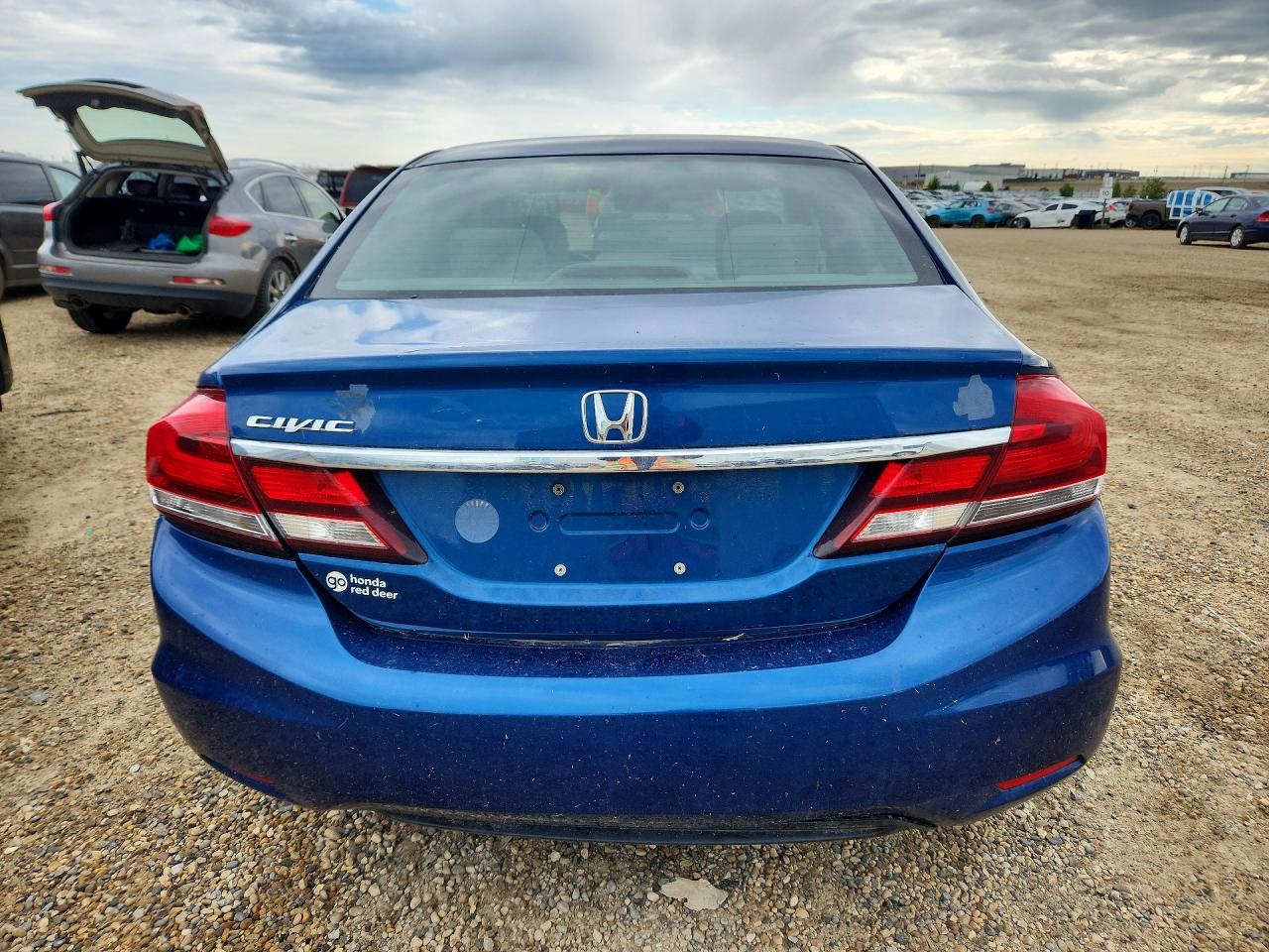 2013 Honda Civic Lx Blue vin: 2HGFB2F43DH004752