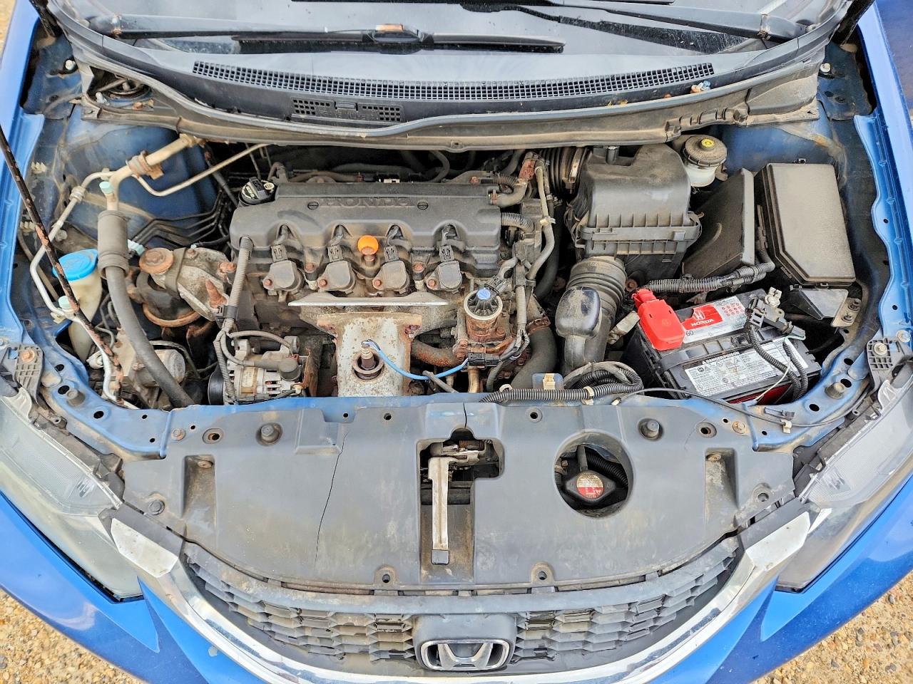 2013 Honda Civic Lx Blue vin: 2HGFB2F43DH004752