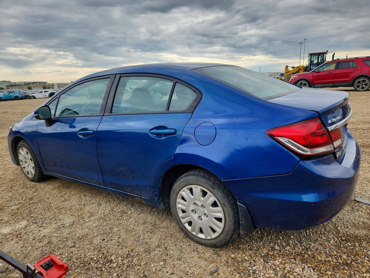 2013 Honda Civic Lx Blue vin: 2HGFB2F43DH004752