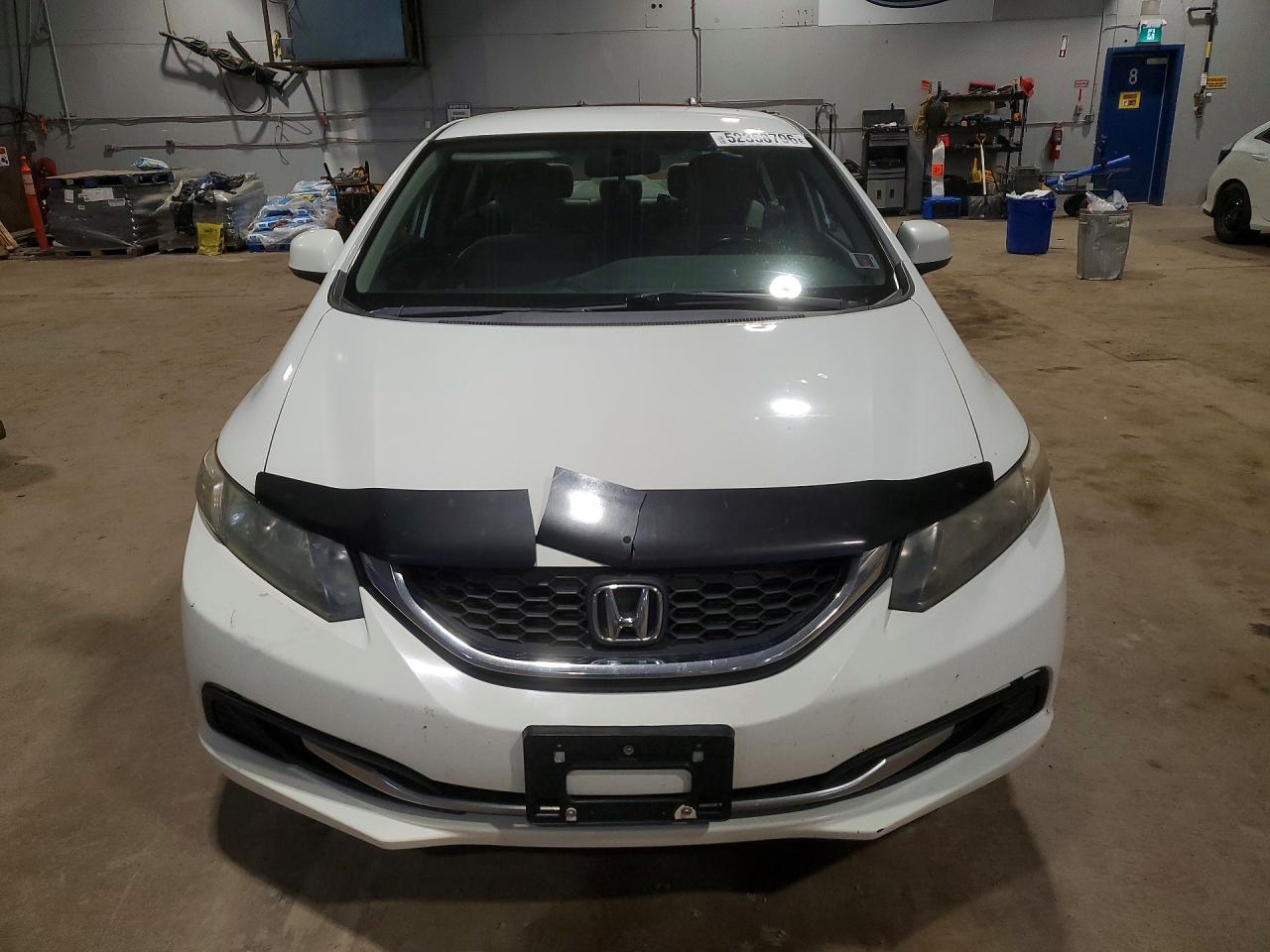 2013 Honda Civic Lx White vin: 2HGFB2F43DH109565