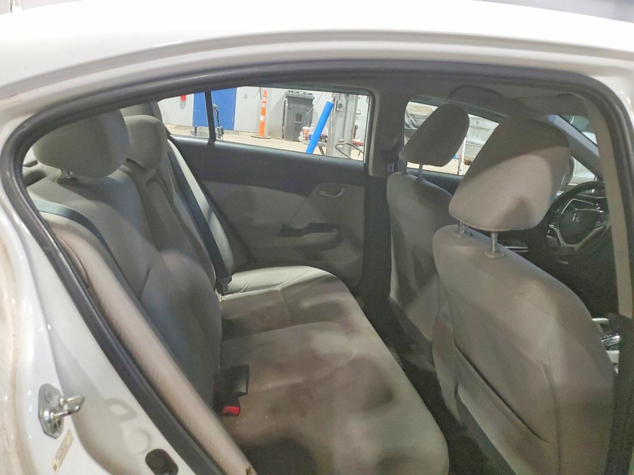 2013 Honda Civic Lx White vin: 2HGFB2F43DH109565