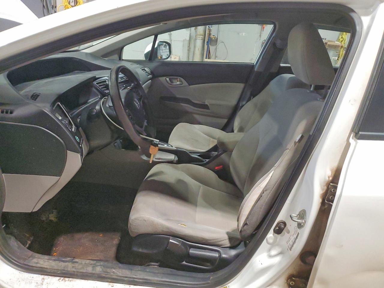 2013 Honda Civic Lx White vin: 2HGFB2F43DH109565