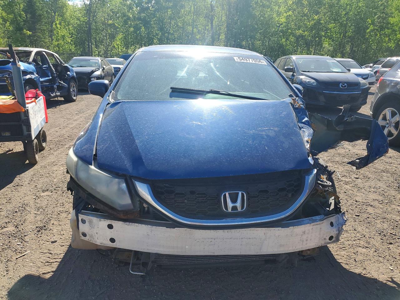 2015 Honda Civic Lx Синий vin: 2HGFB2F43FH043344