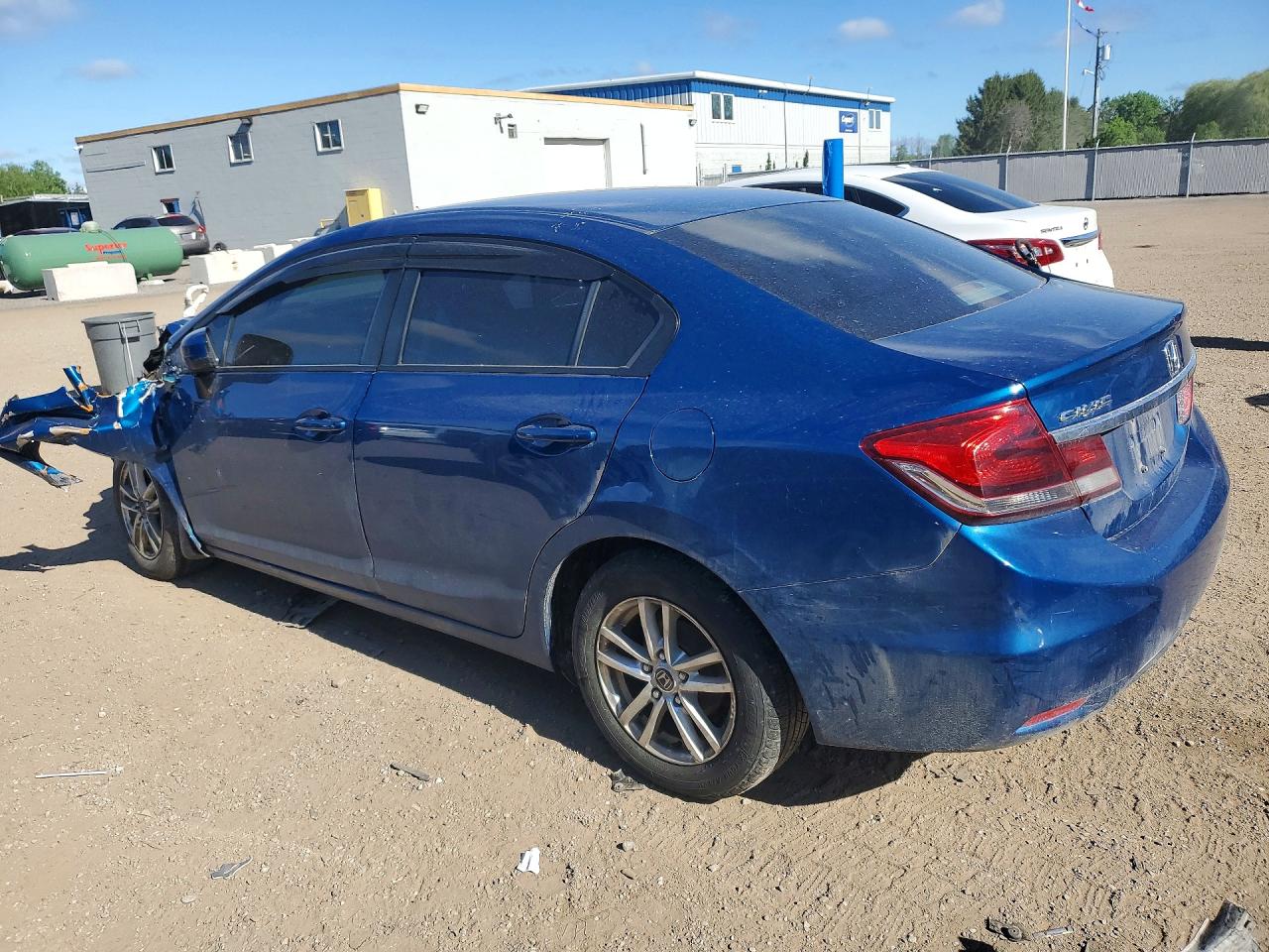 2015 Honda Civic Lx Синий vin: 2HGFB2F43FH043344