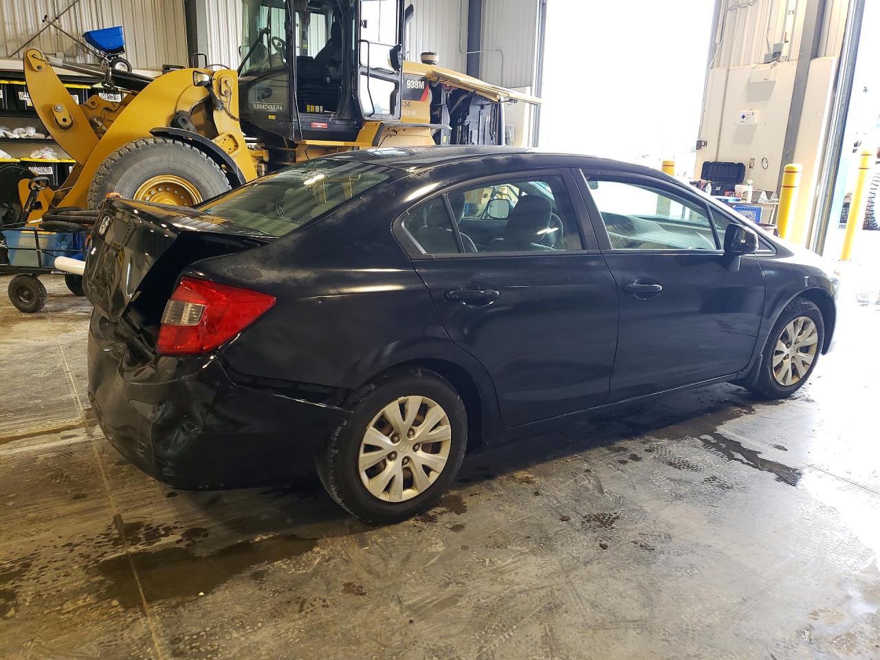 2012 Honda Civic Lx Black vin: 2HGFB2F44CH049312