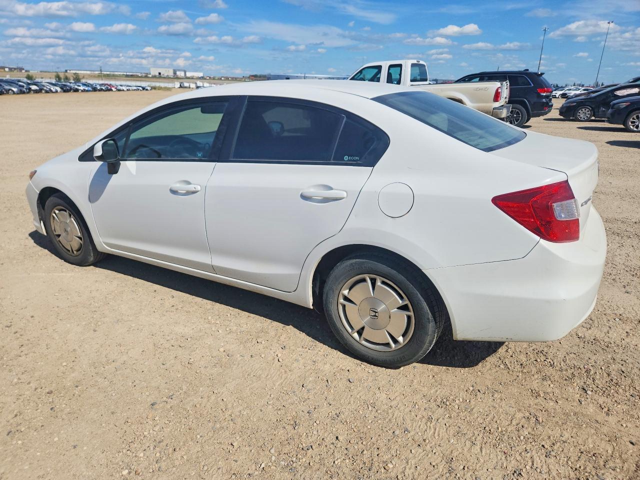 2012 Honda Civic Lx White vin: 2HGFB2F44CH063128