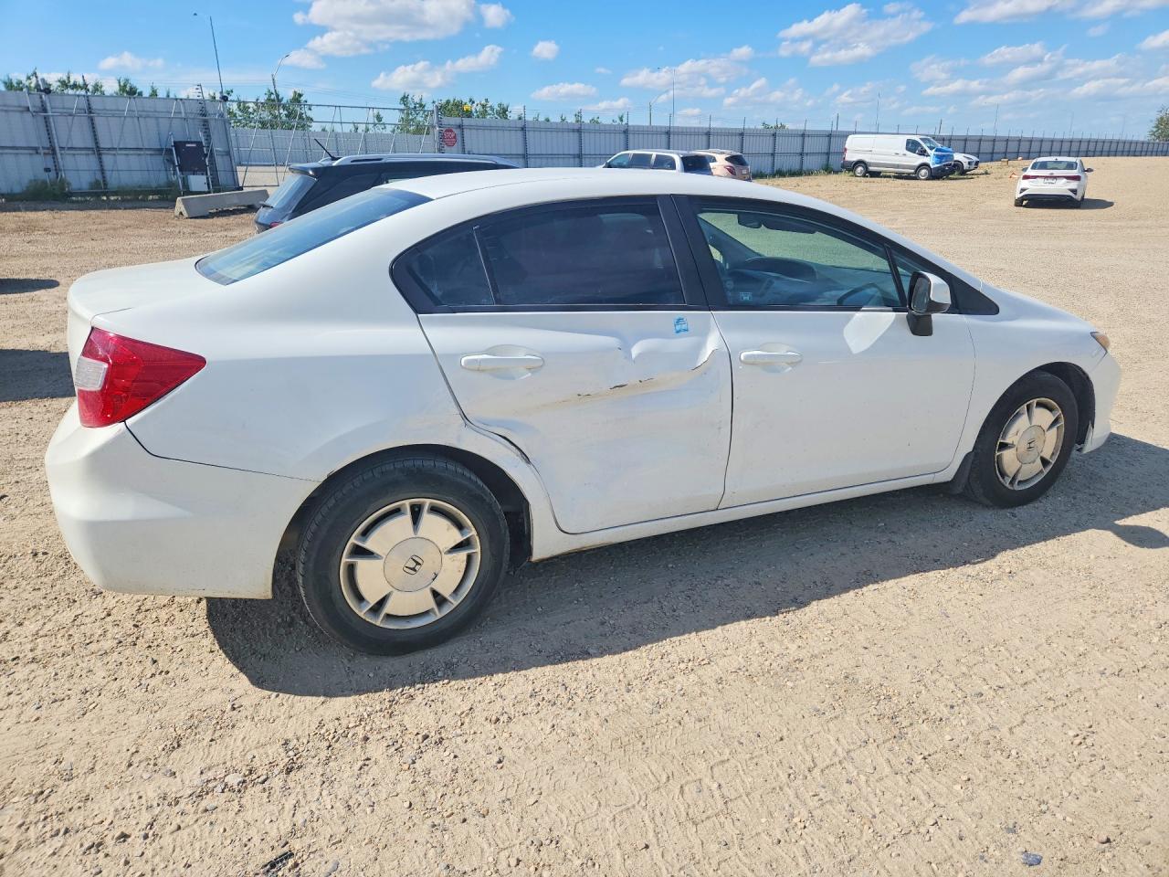 2012 Honda Civic Lx White vin: 2HGFB2F44CH063128