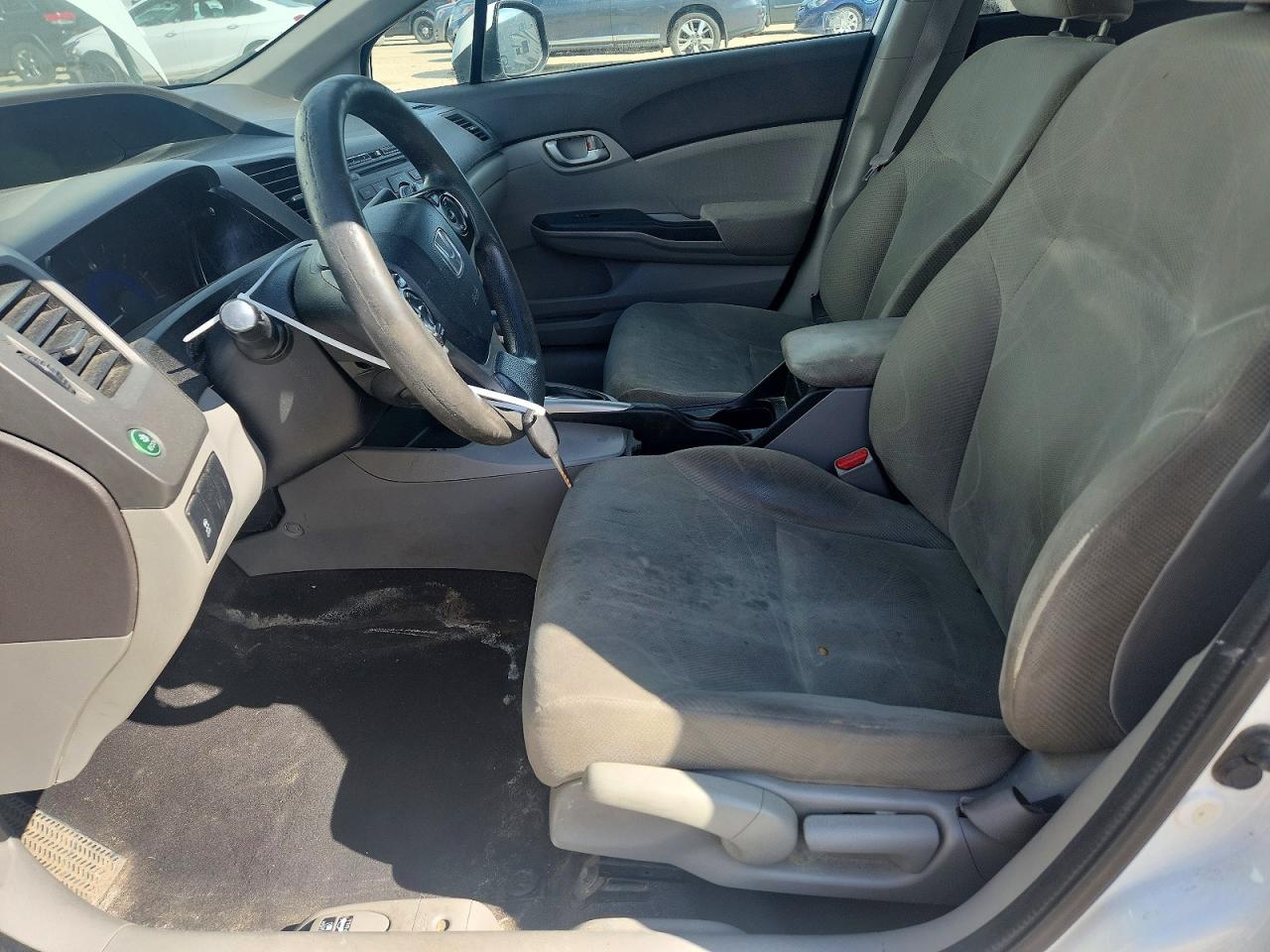 2012 Honda Civic Lx White vin: 2HGFB2F44CH063128