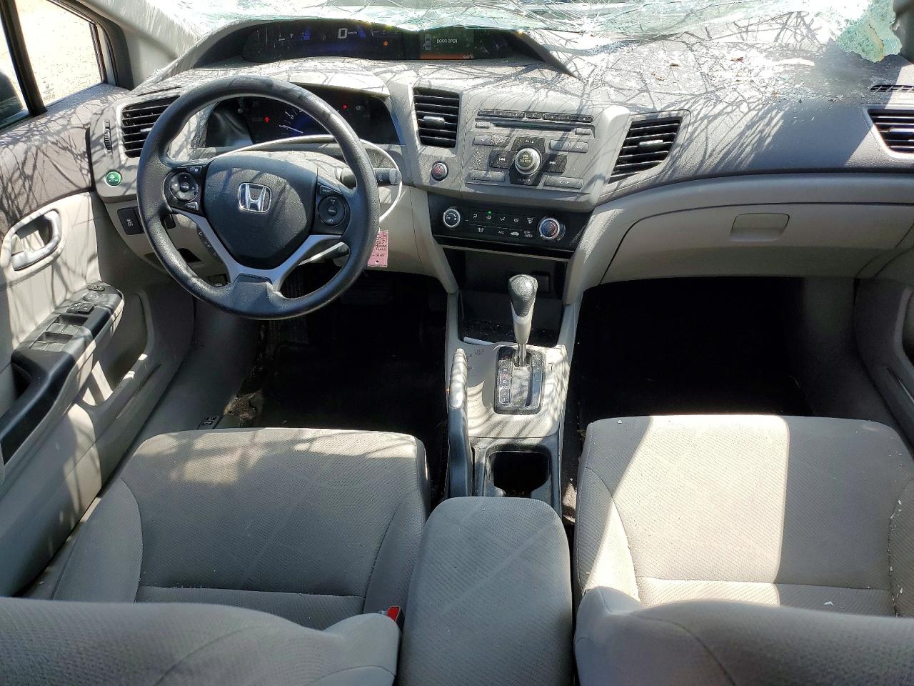 2012 Honda Civic Lx Silver vin: 2HGFB2F44CH117592