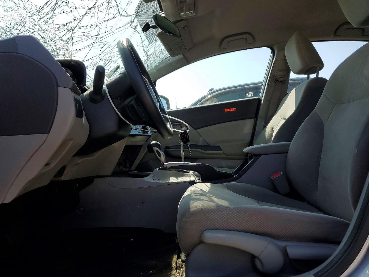 2012 Honda Civic Lx Silver vin: 2HGFB2F44CH117592