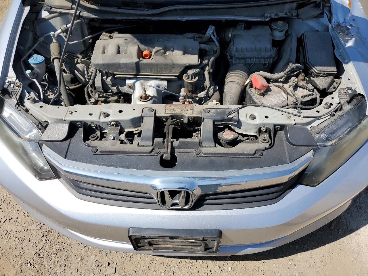 2012 Honda Civic Lx Silver vin: 2HGFB2F44CH117592