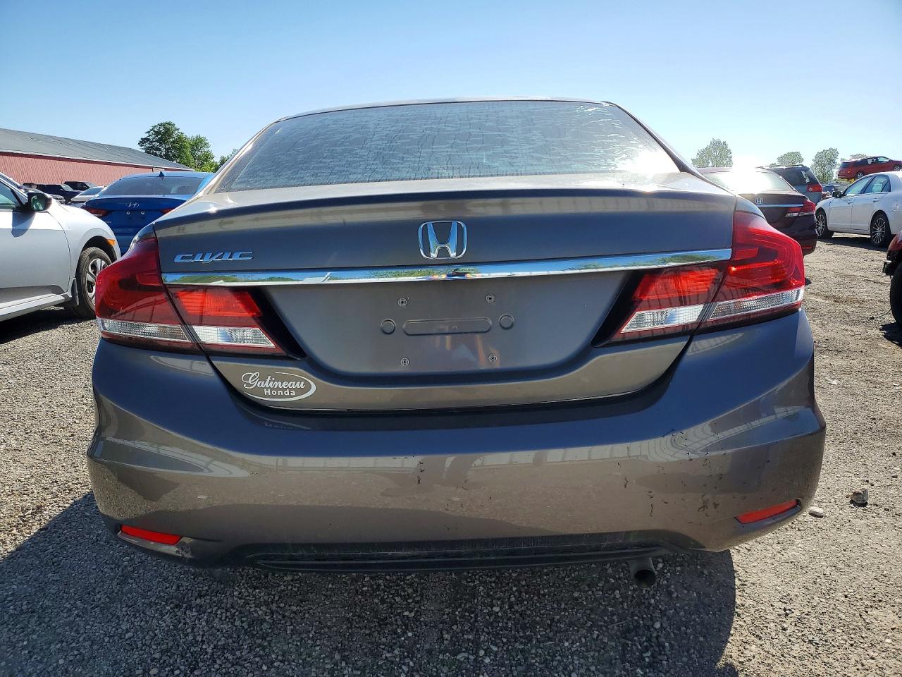 2013 Honda Civic Lx Gray vin: 2HGFB2F44DH002914