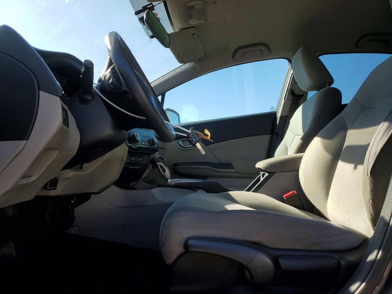 2013 Honda Civic Lx Gray vin: 2HGFB2F44DH002914
