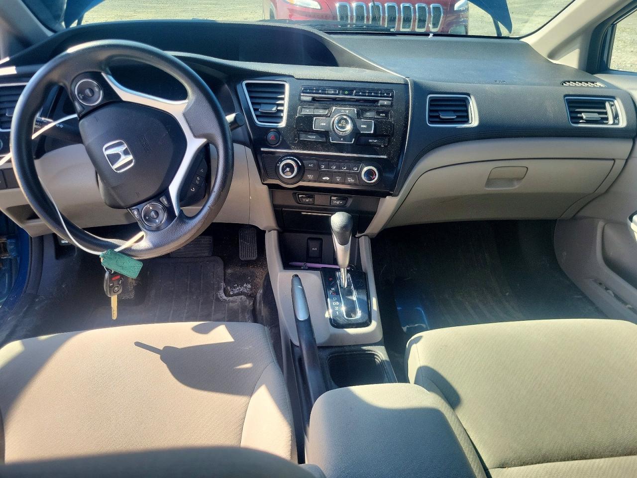 2013 Honda Civic Lx Blue vin: 2HGFB2F44DH012777