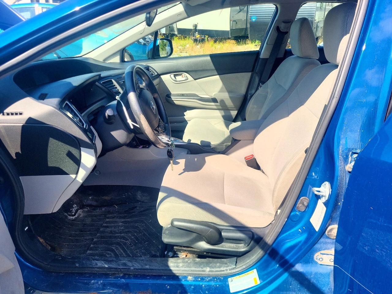 2013 Honda Civic Lx Blue vin: 2HGFB2F44DH012777