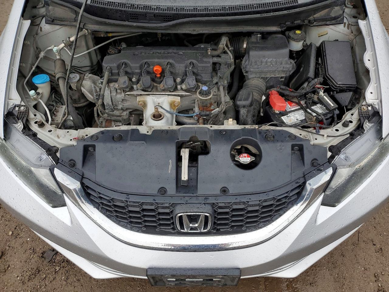 2013 Honda Civic Lx Silver vin: 2HGFB2F44DH023360