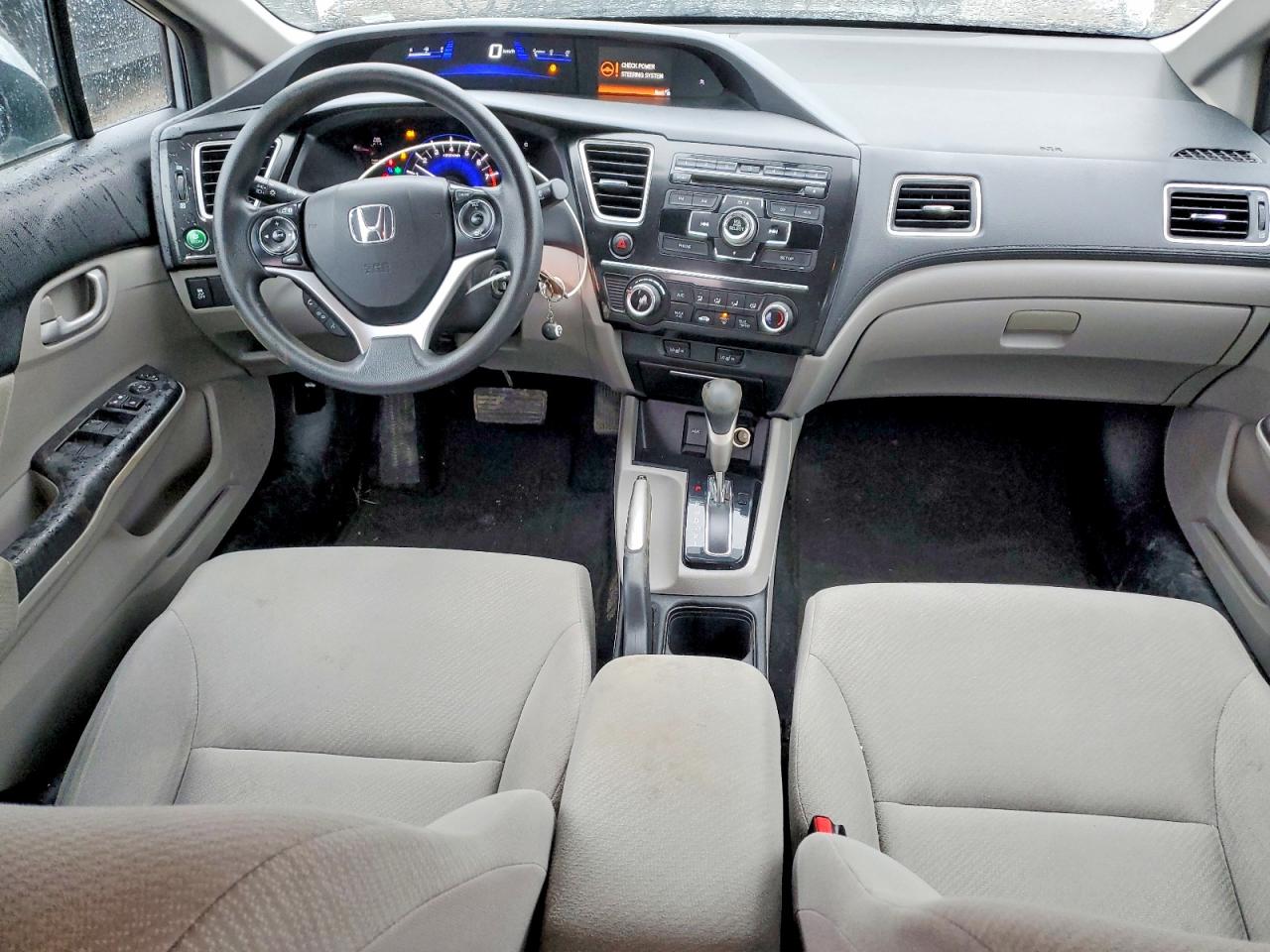 2013 Honda Civic Lx Silver vin: 2HGFB2F44DH023360