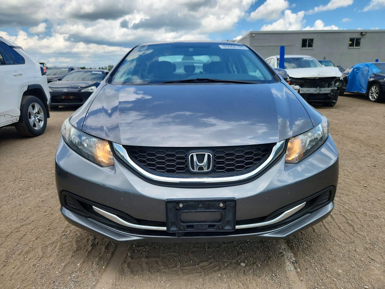 2013 Honda Civic Lx Gray vin: 2HGFB2F44DH105184