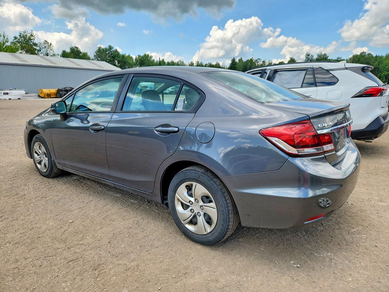 2013 Honda Civic Lx Gray vin: 2HGFB2F44DH105184