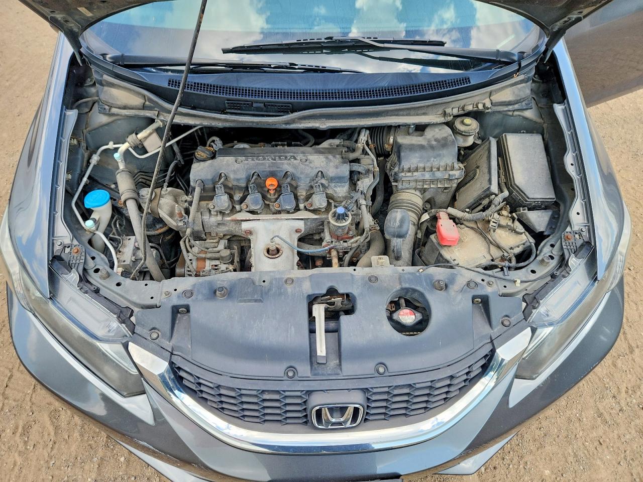2013 Honda Civic Lx Gray vin: 2HGFB2F44DH105184