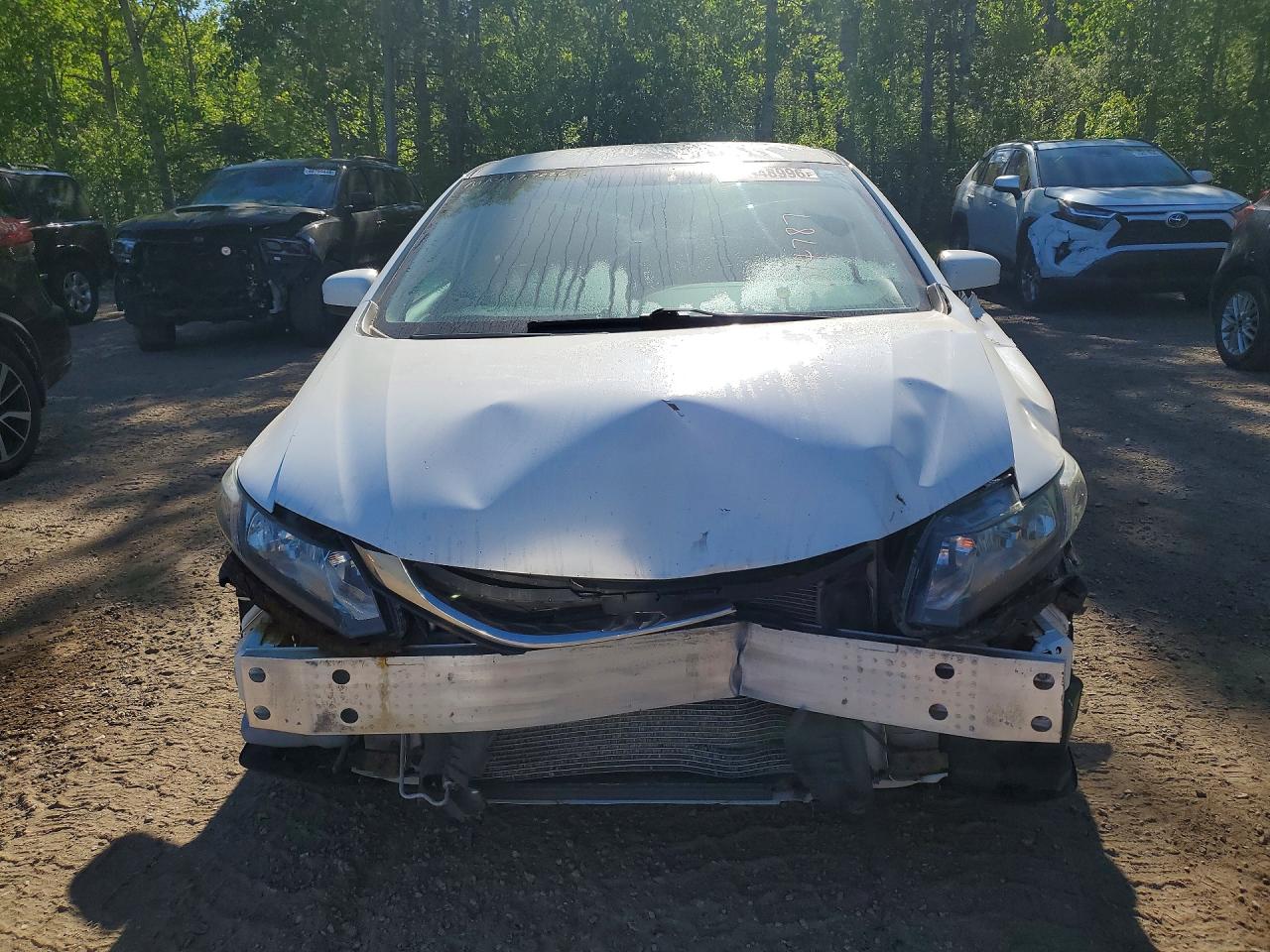 2014 Honda Civic Lx White vin: 2HGFB2F44EH014787