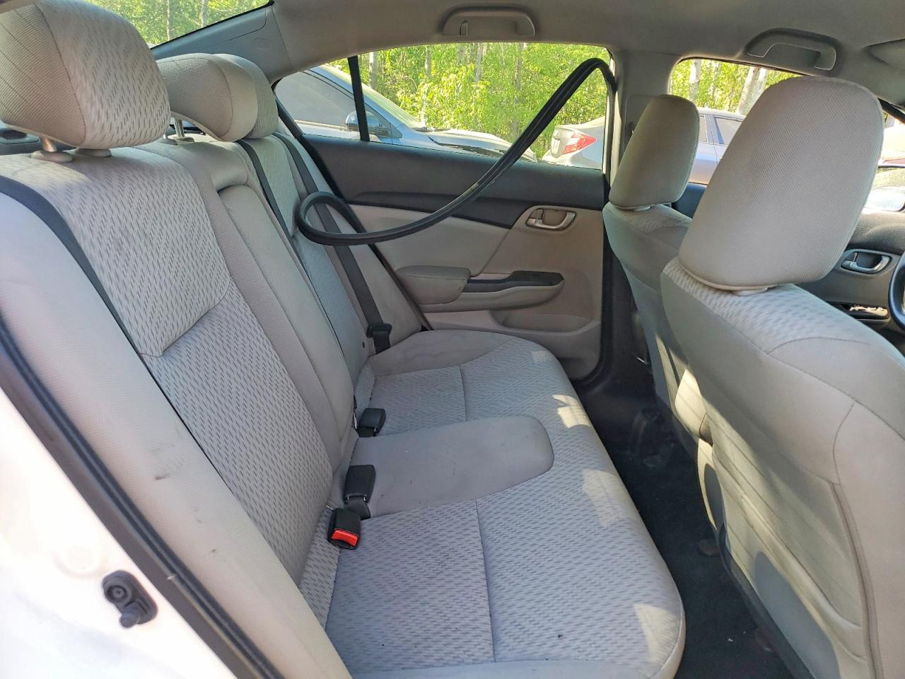 2014 Honda Civic Lx White vin: 2HGFB2F44EH014787