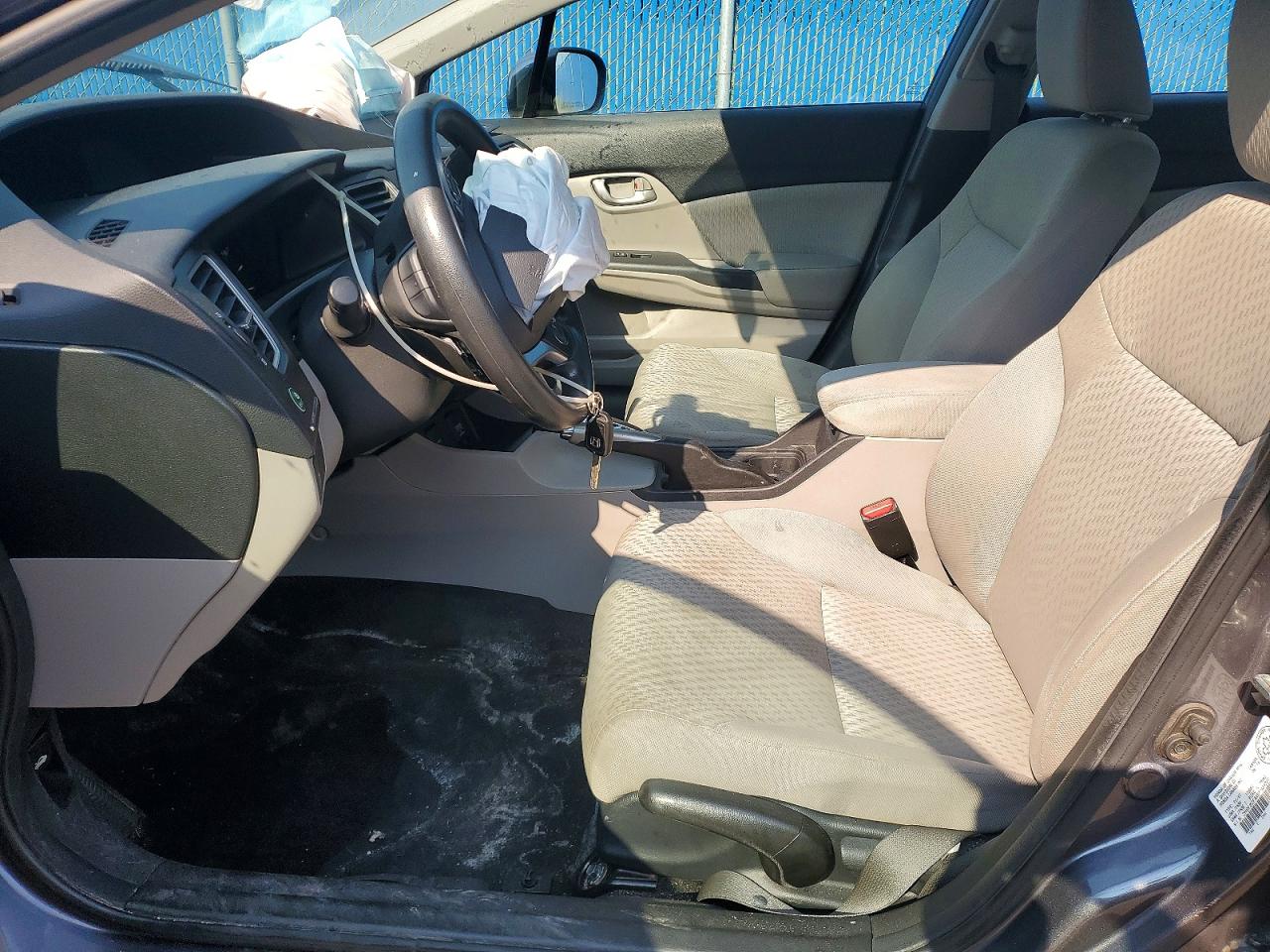 2014 Honda Civic Lx Gray vin: 2HGFB2F44EH034327