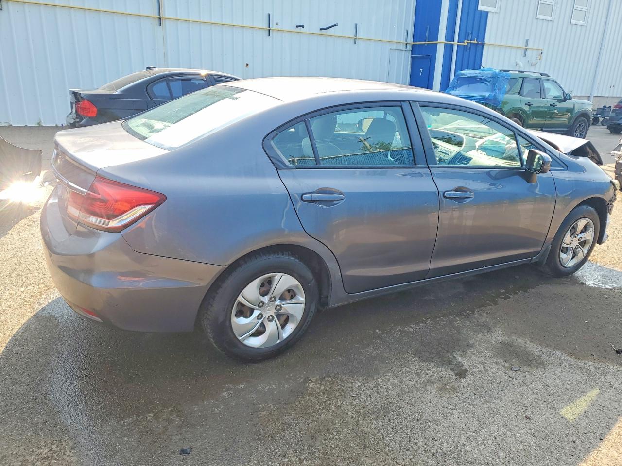 2014 Honda Civic Lx Gray vin: 2HGFB2F44EH034327