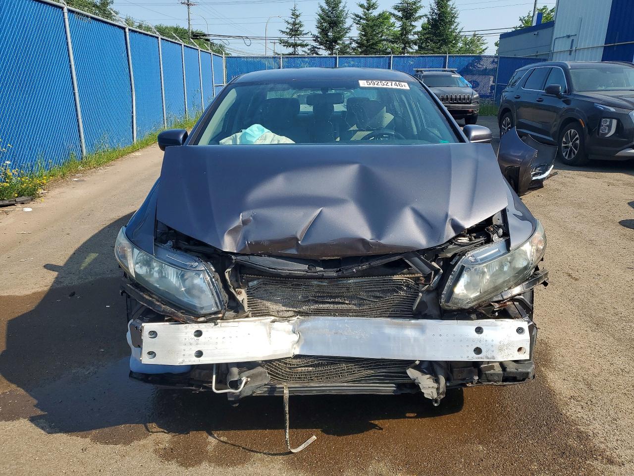 2014 Honda Civic Lx Gray vin: 2HGFB2F44EH034327