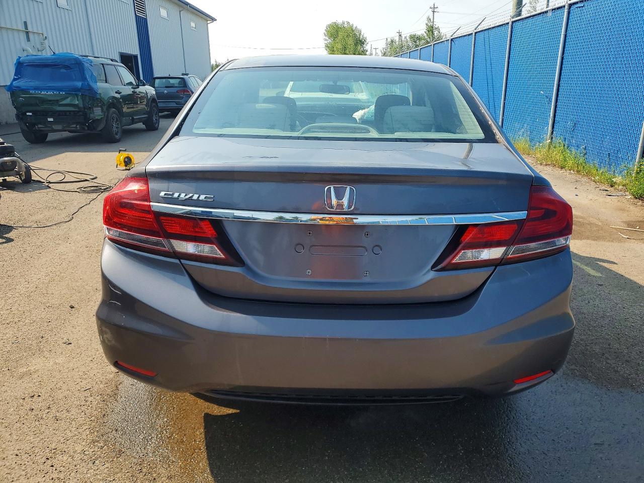 2014 Honda Civic Lx Gray vin: 2HGFB2F44EH034327