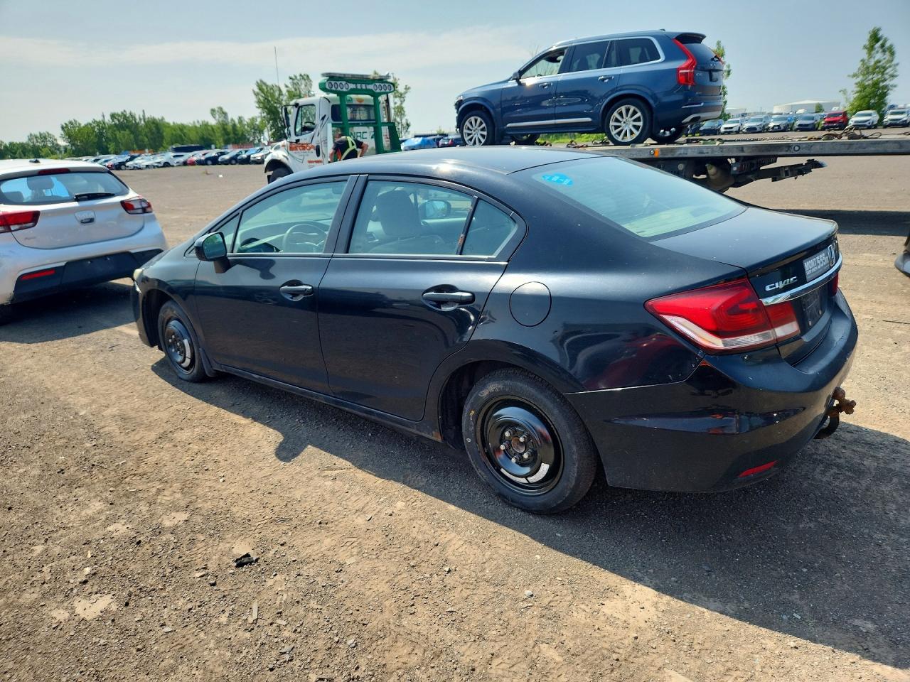2014 Honda Civic Lx Black vin: 2HGFB2F44EH037339