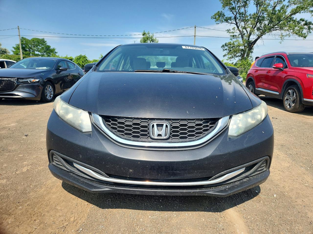2014 Honda Civic Lx Black vin: 2HGFB2F44EH037339