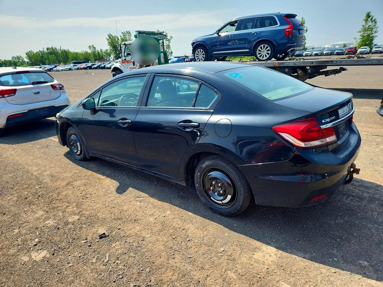 2014 Honda Civic Lx Black vin: 2HGFB2F44EH037339