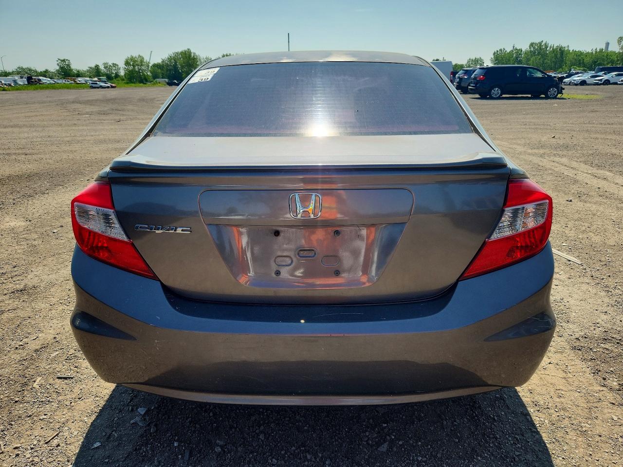 2012 Honda Civic Lx Gray vin: 2HGFB2F45CH012544