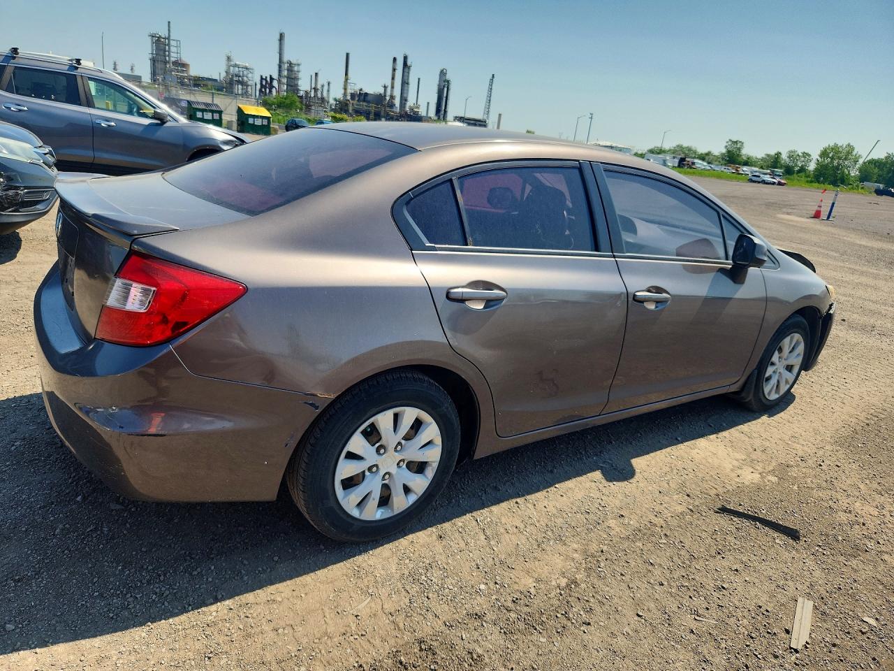 2012 Honda Civic Lx Gray vin: 2HGFB2F45CH012544