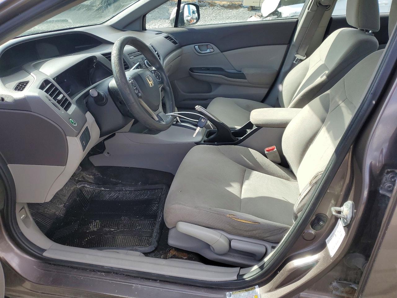 2012 Honda Civic Lx 4dr Brown vin: 2HGFB2F45CH024001