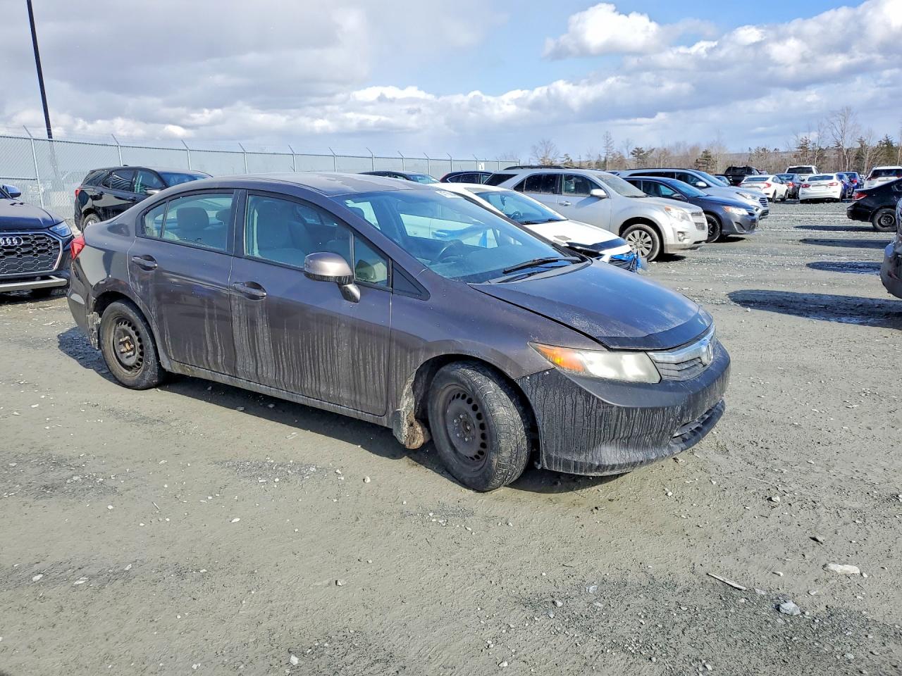 2012 Honda Civic Lx 4dr Brown vin: 2HGFB2F45CH024001