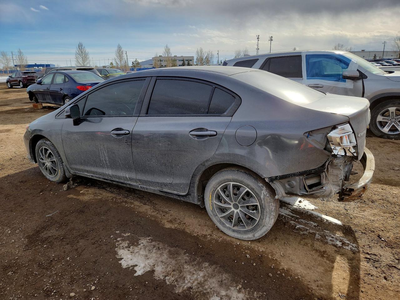 2012 Honda Civic Lx Gray vin: 2HGFB2F45CH058729