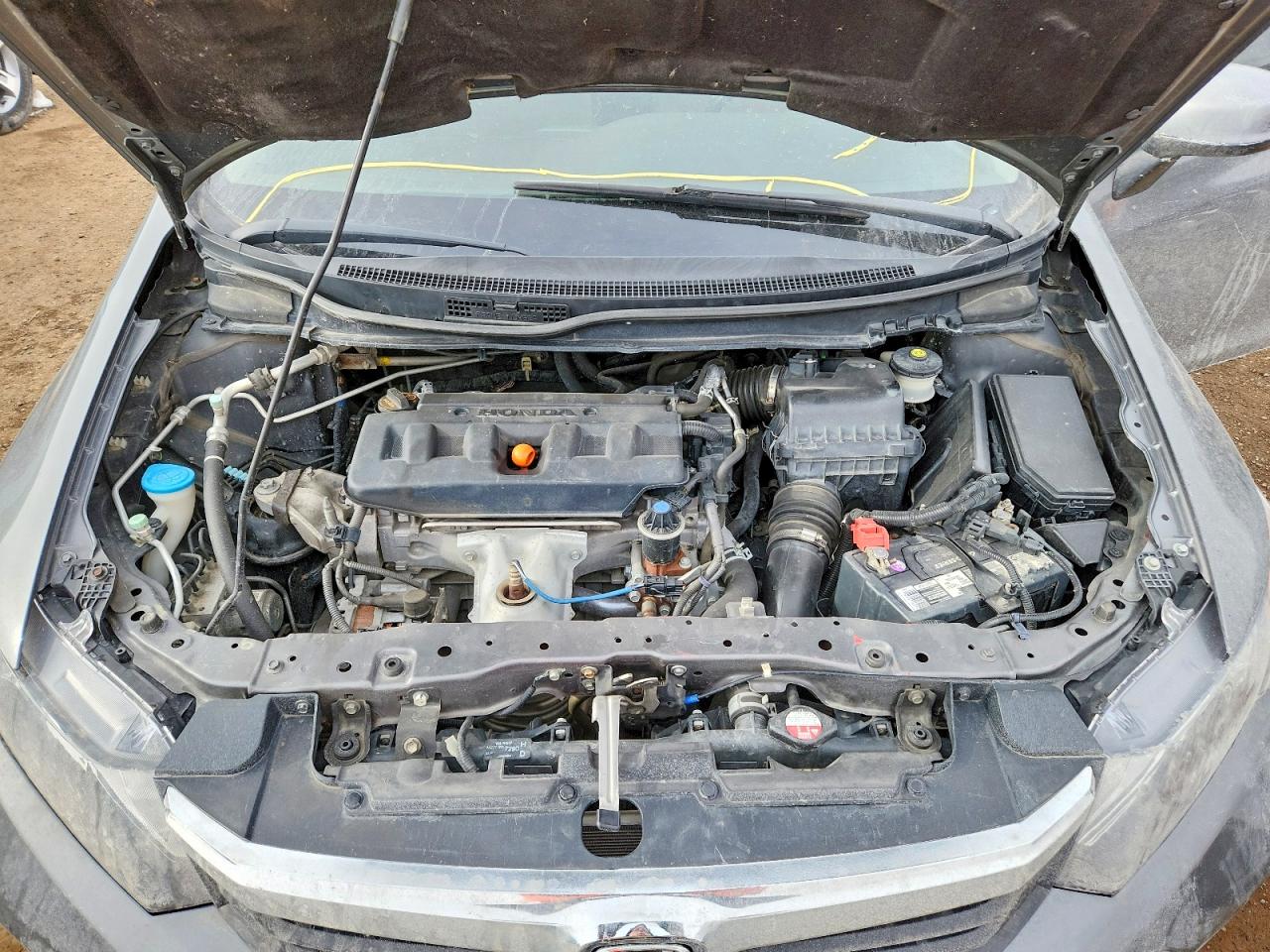 2012 Honda Civic Lx Gray vin: 2HGFB2F45CH058729