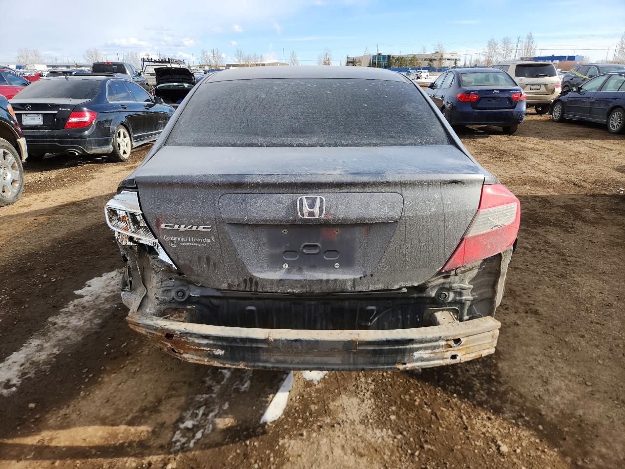 2012 Honda Civic Lx Gray vin: 2HGFB2F45CH058729