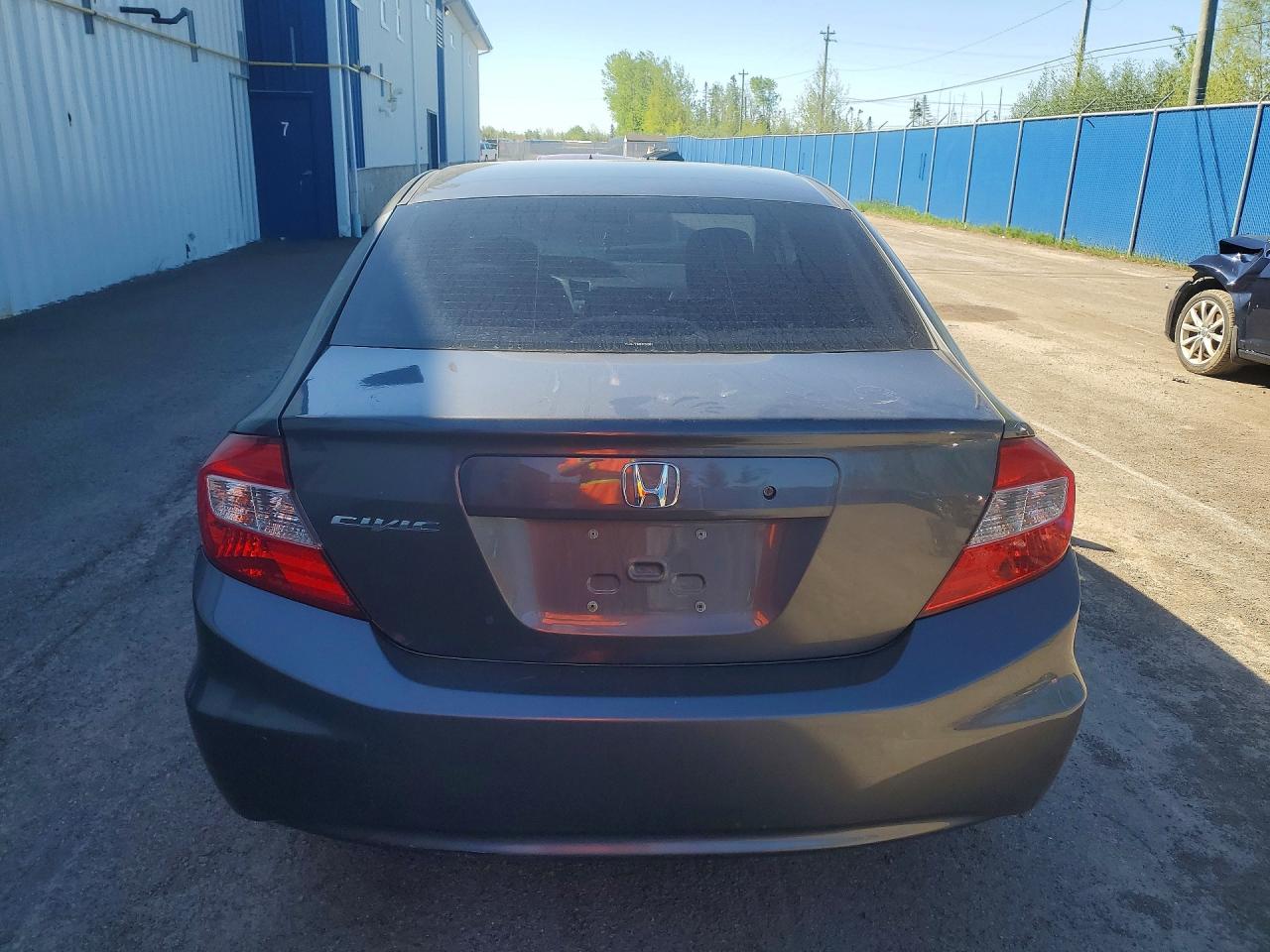 2012 Honda Civic Lx Gray vin: 2HGFB2F45CH121912