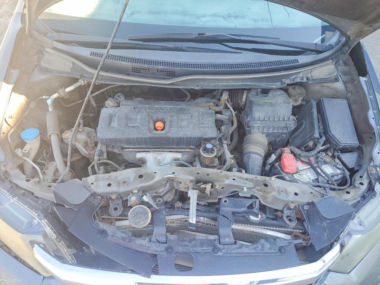 2012 Honda Civic Lx Gray vin: 2HGFB2F45CH121912