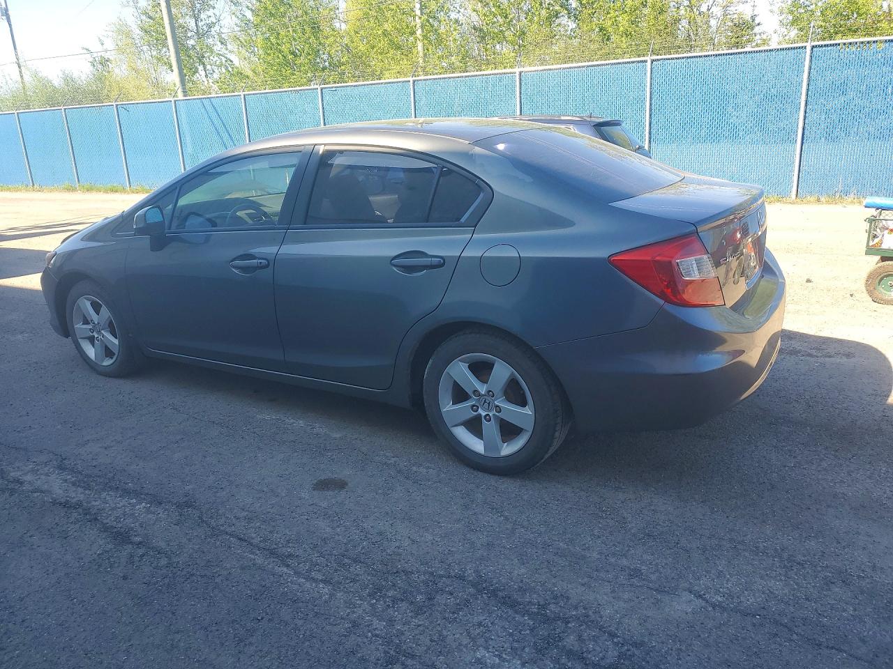 2012 Honda Civic Lx Gray vin: 2HGFB2F45CH121912
