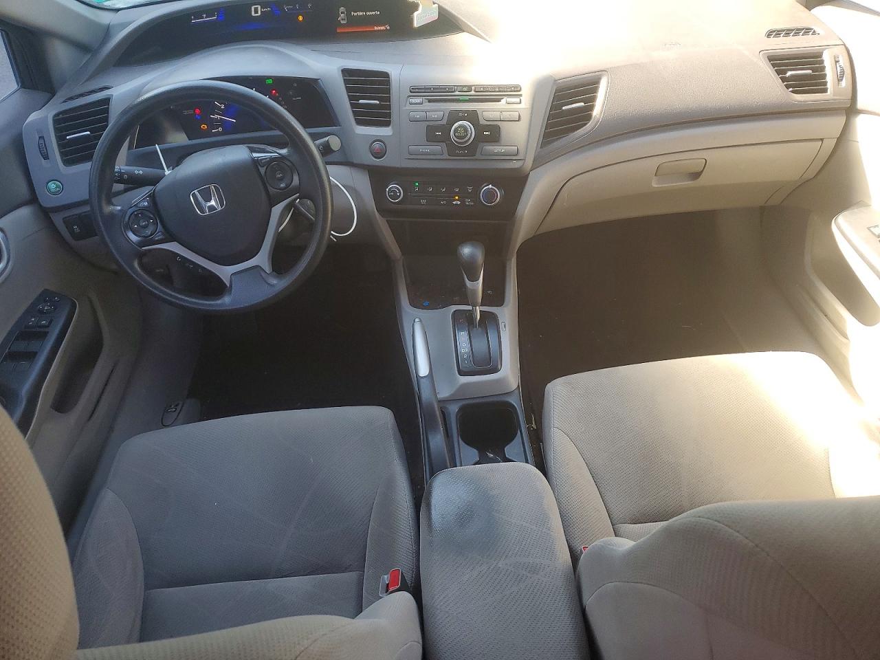 2012 Honda Civic Lx Gray vin: 2HGFB2F45CH121912