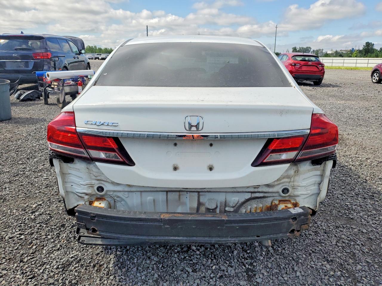 2013 Honda Civic Белый vin: 2HGFB2F45DH108787